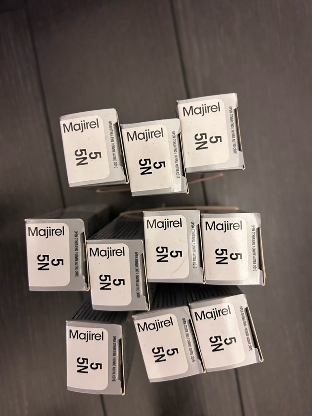 10 boxes of 5N Hair Color Cream L’Oreal Majirel brand new professional grade